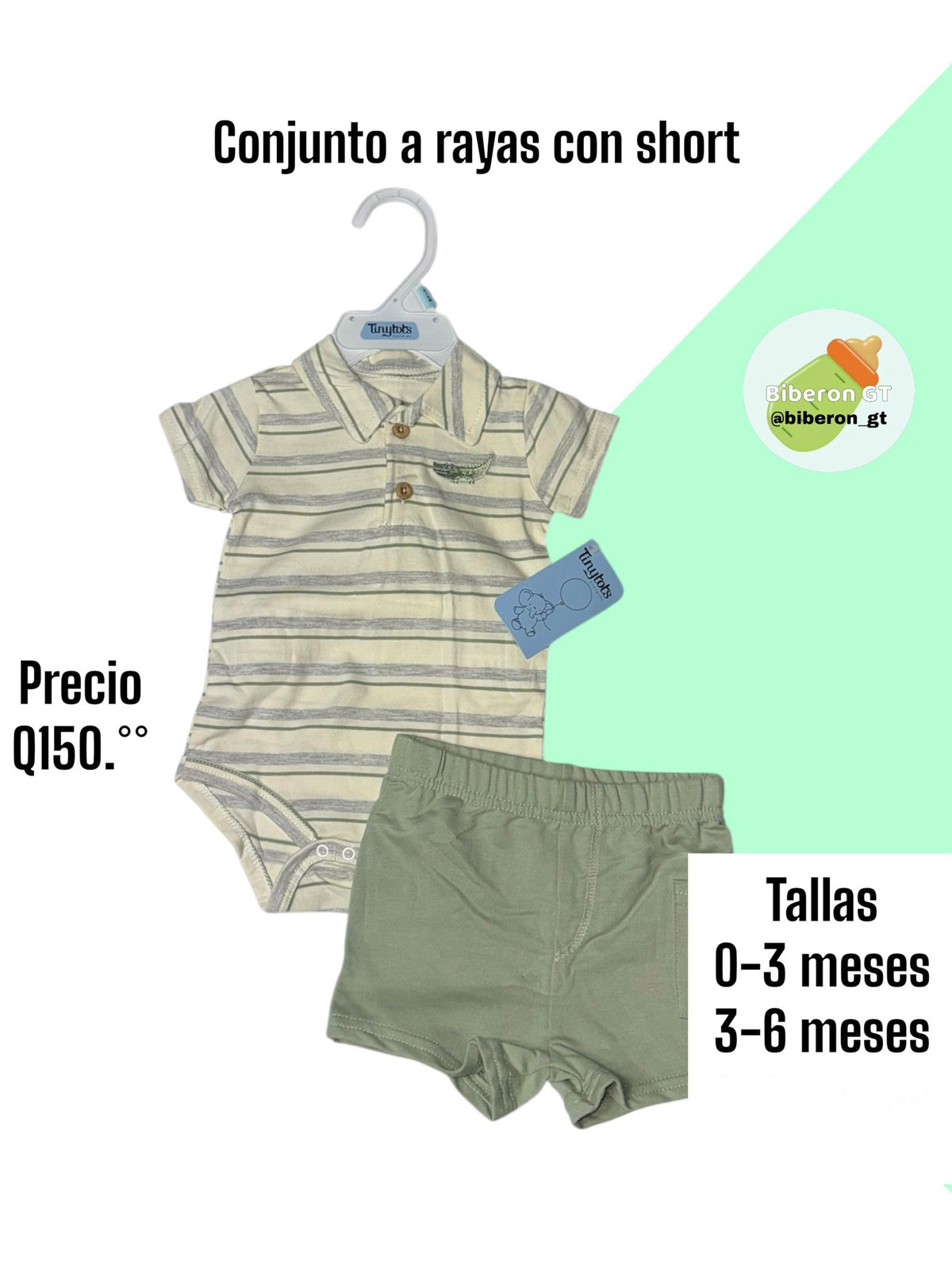conjunto a rayas con short