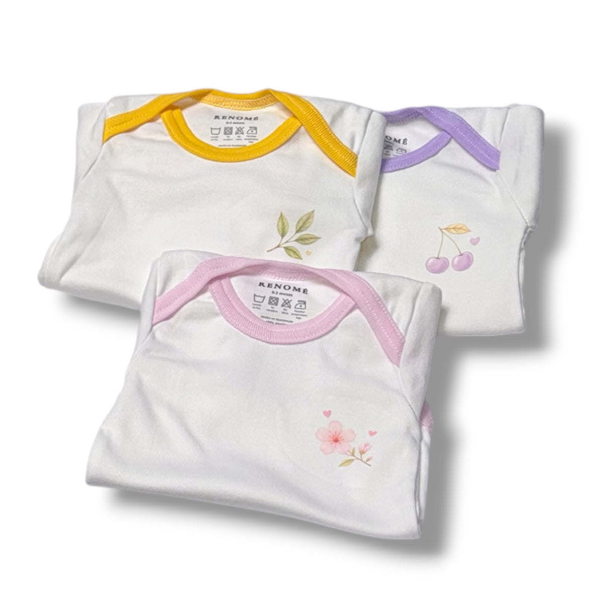 Set de 3 bodies - cherries