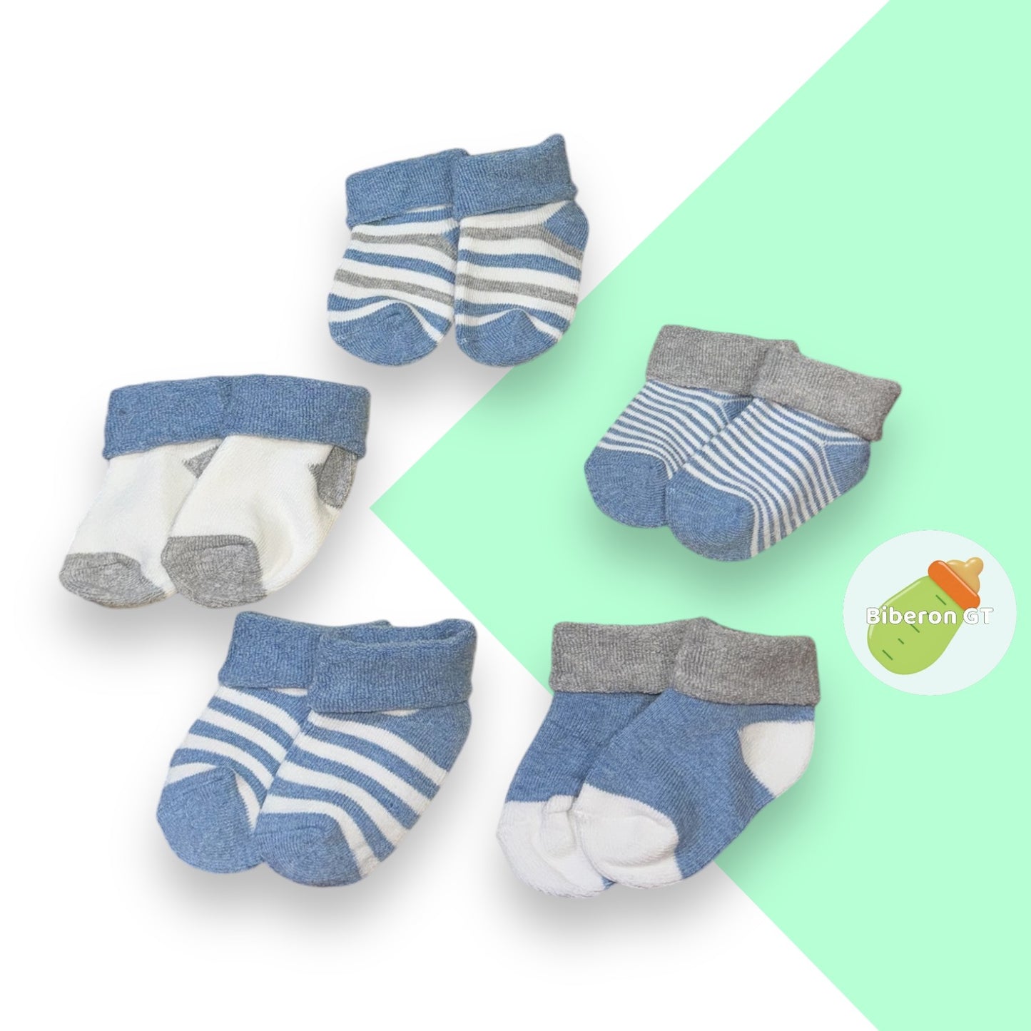 Calcetines de algodón - azul / celeste