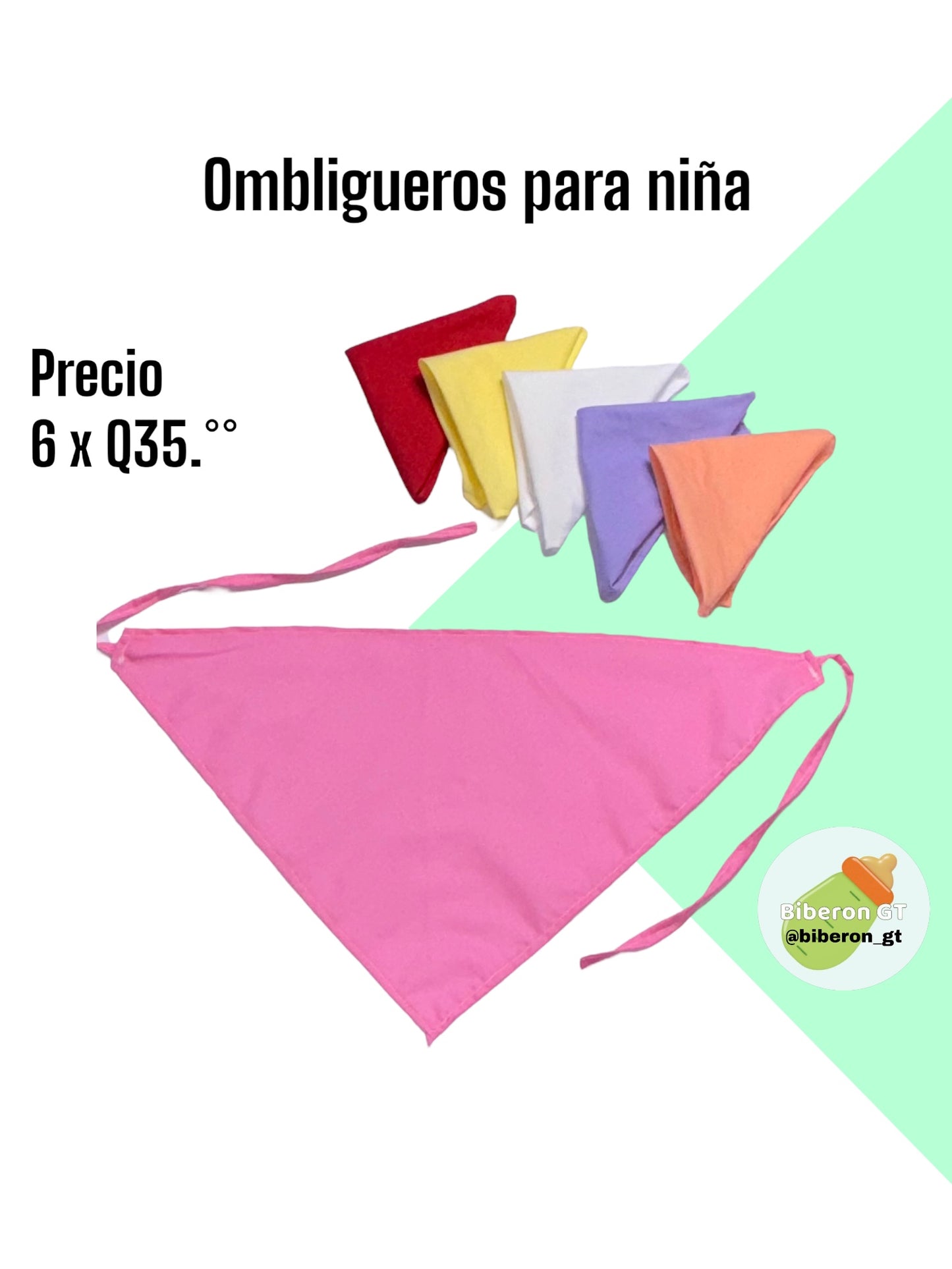 Set de ombligueros - colores niña