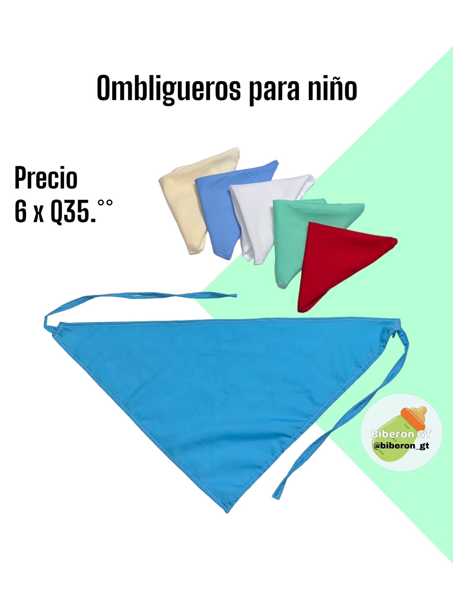 Set de ombligueros - colores niño