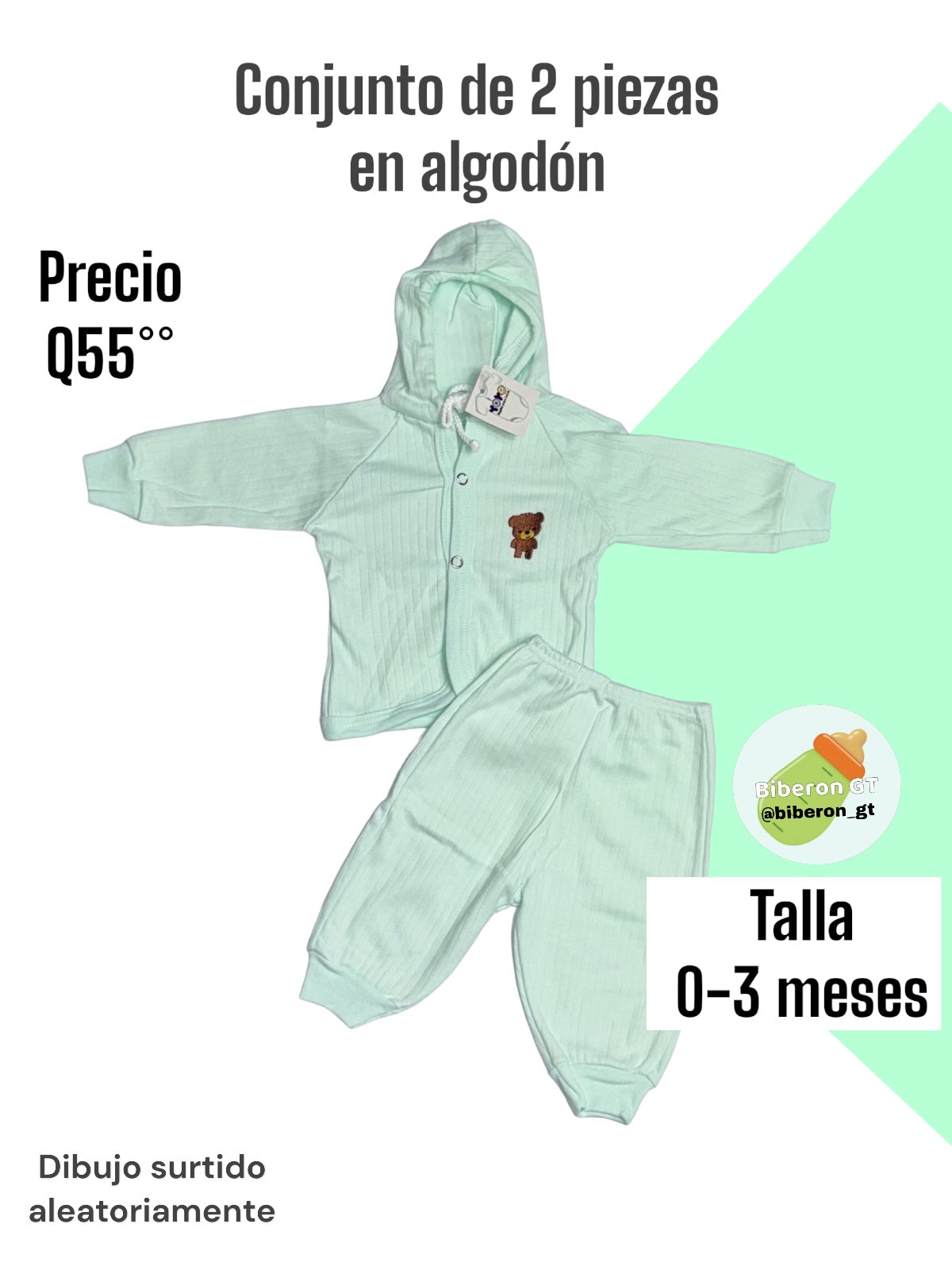 Conjunto de 2 pzs - verde