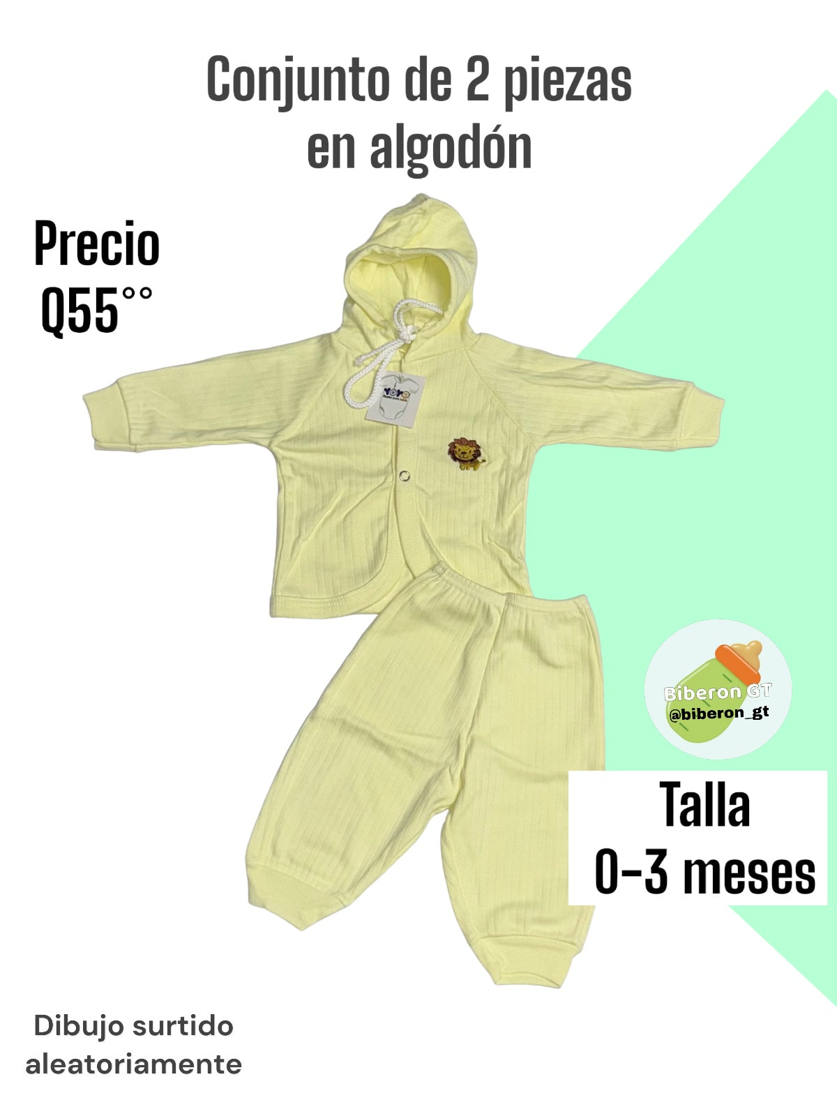 Conjunto de 2 pzs - amarillo