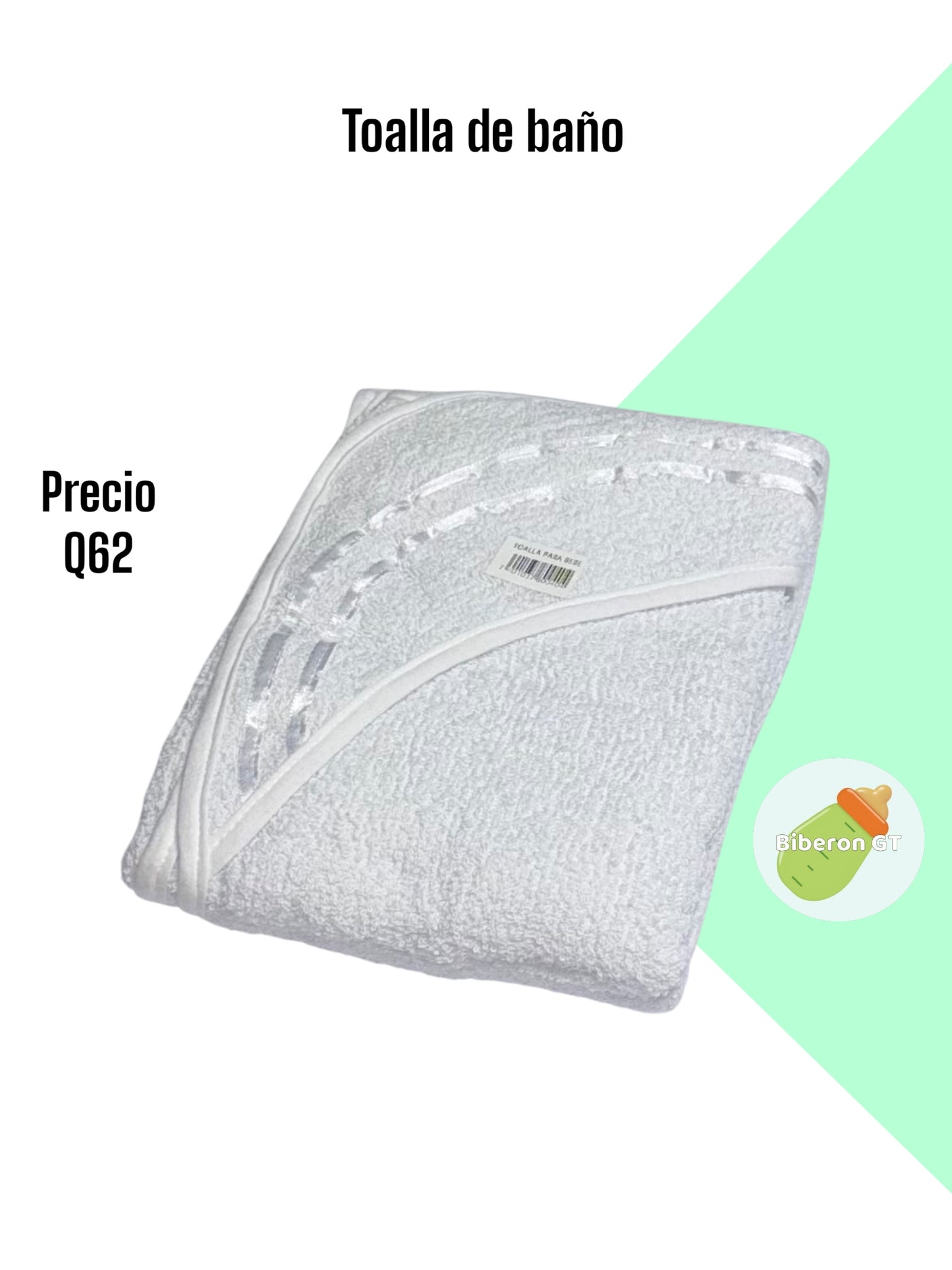 Toalla con capucha - blanca