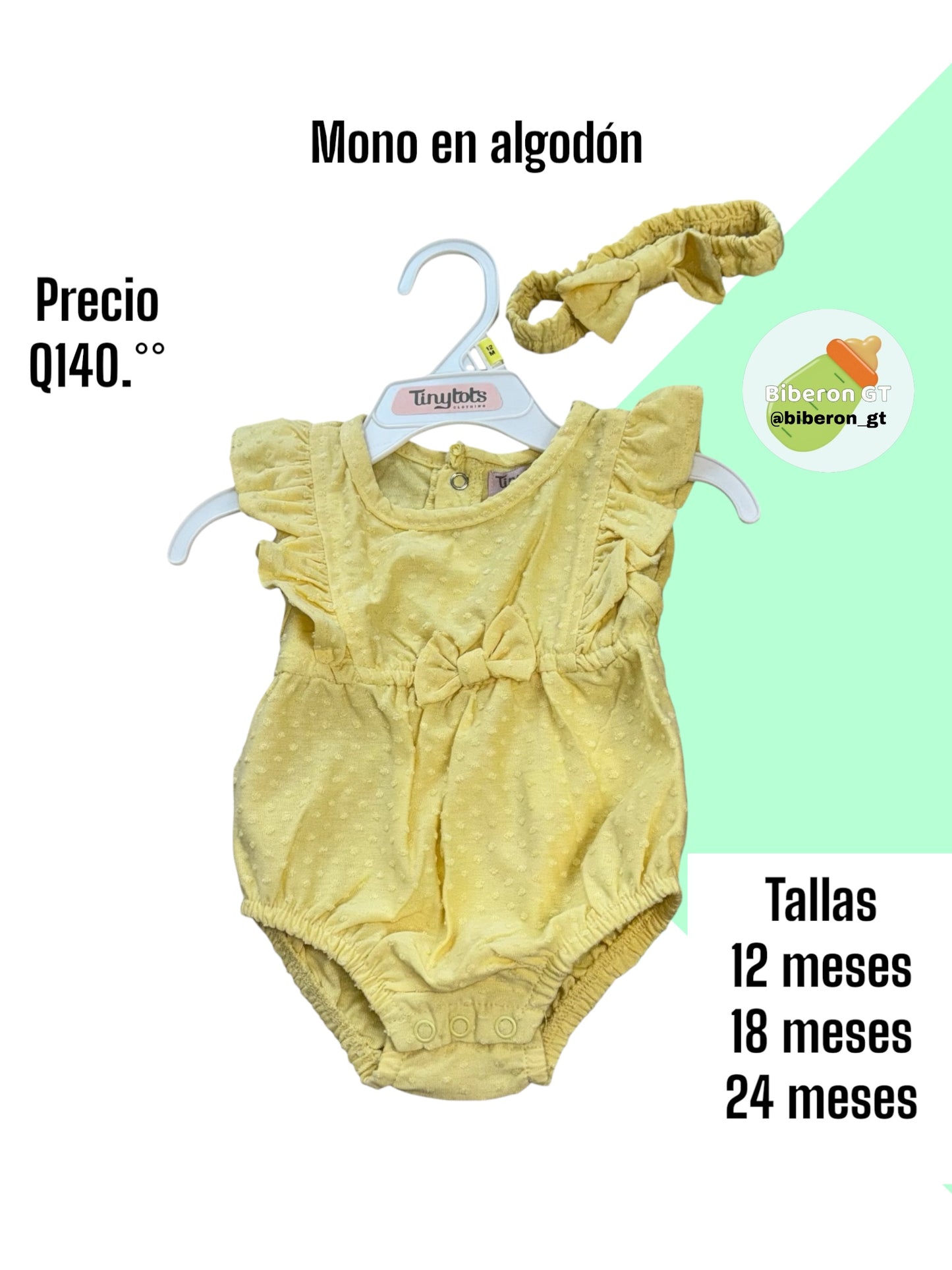 Mono amarillo con diadema