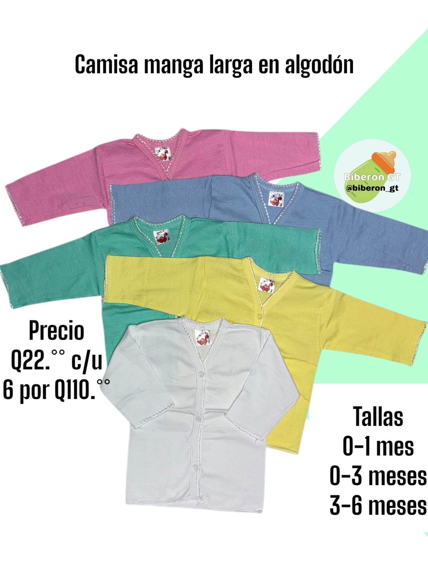 Camisa / cottones manga larga