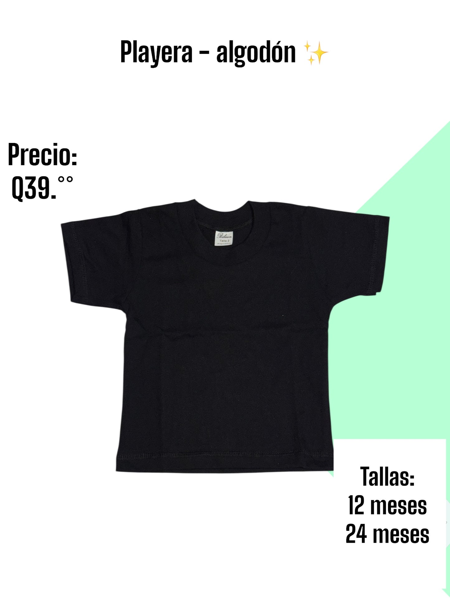 Playera básica - negra