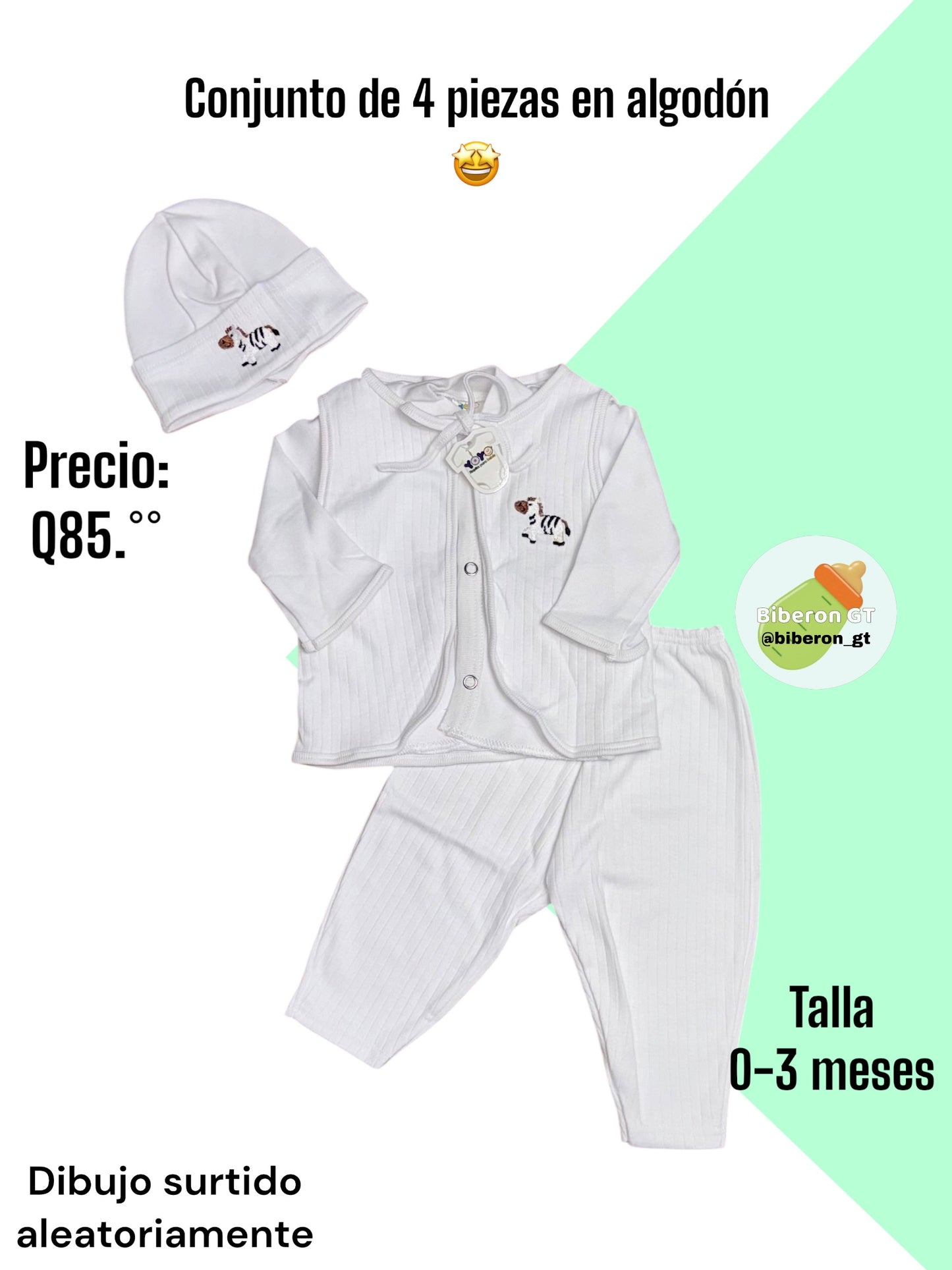 Conjuntode 4 pzs - blanco