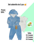 Conjunto calientito de 3 pzs - celeste