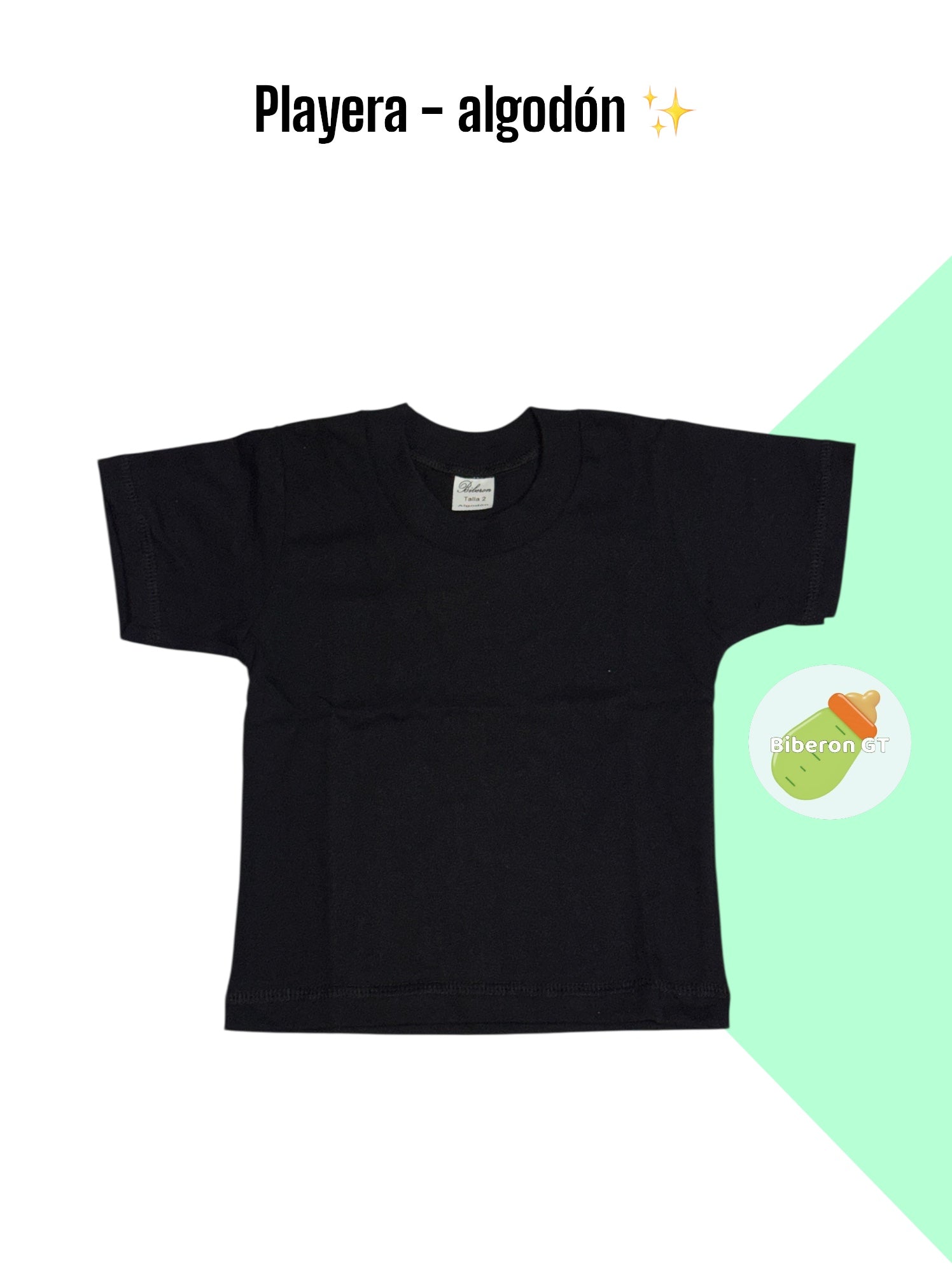 Playera básica - negra