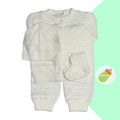 Conjunto tejido de 4 piezas - blanco