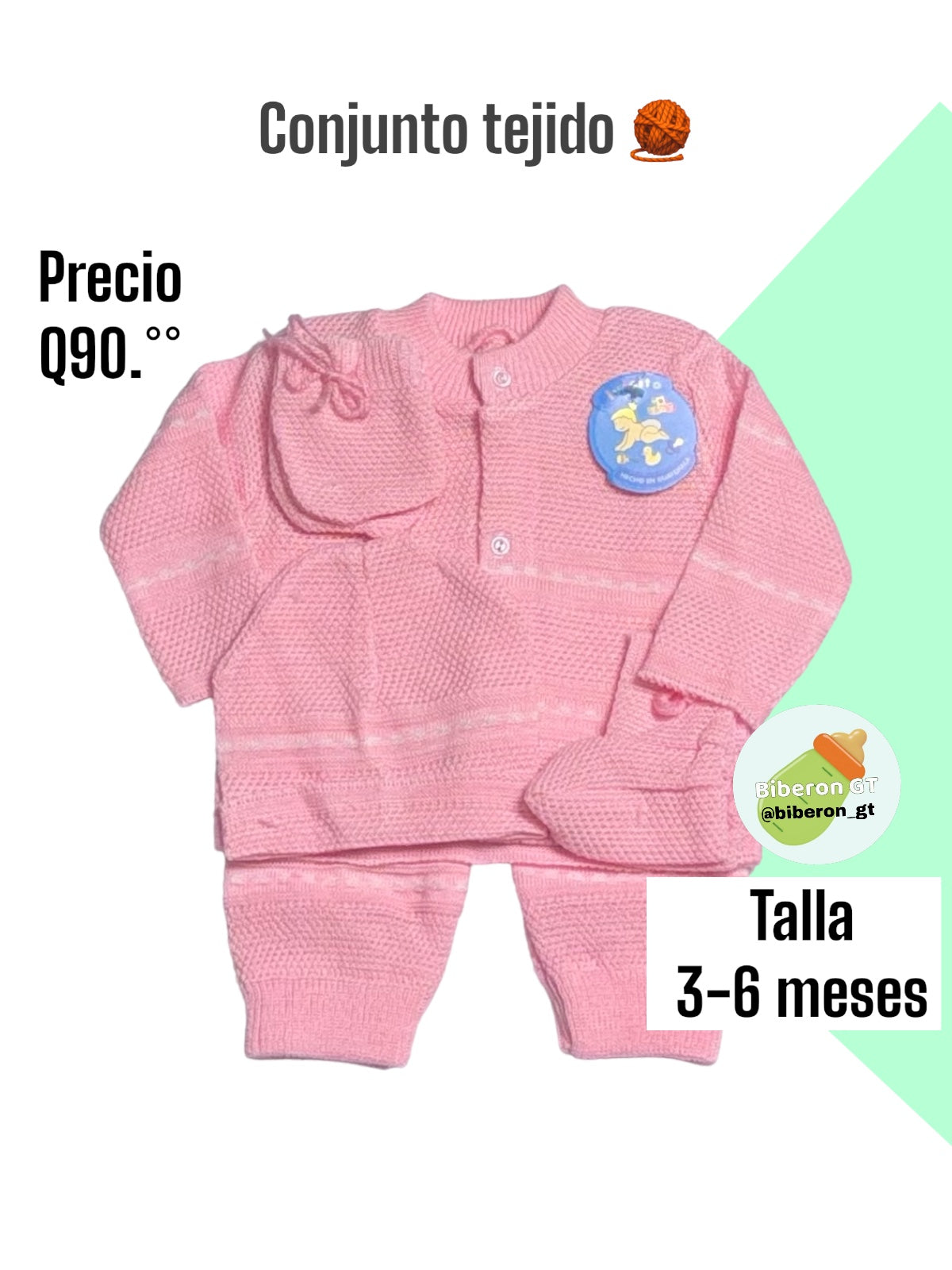 Conjunto tejido de 5 pzs