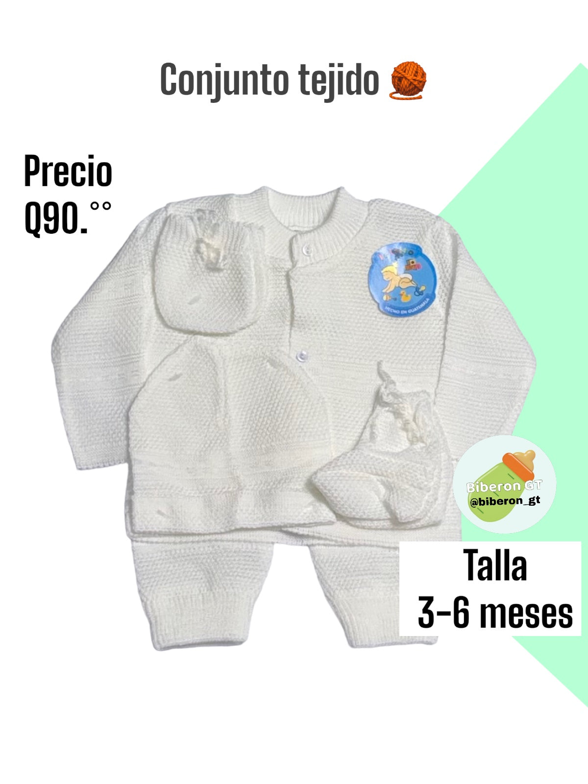 Conjunto tejido de 5 pzs