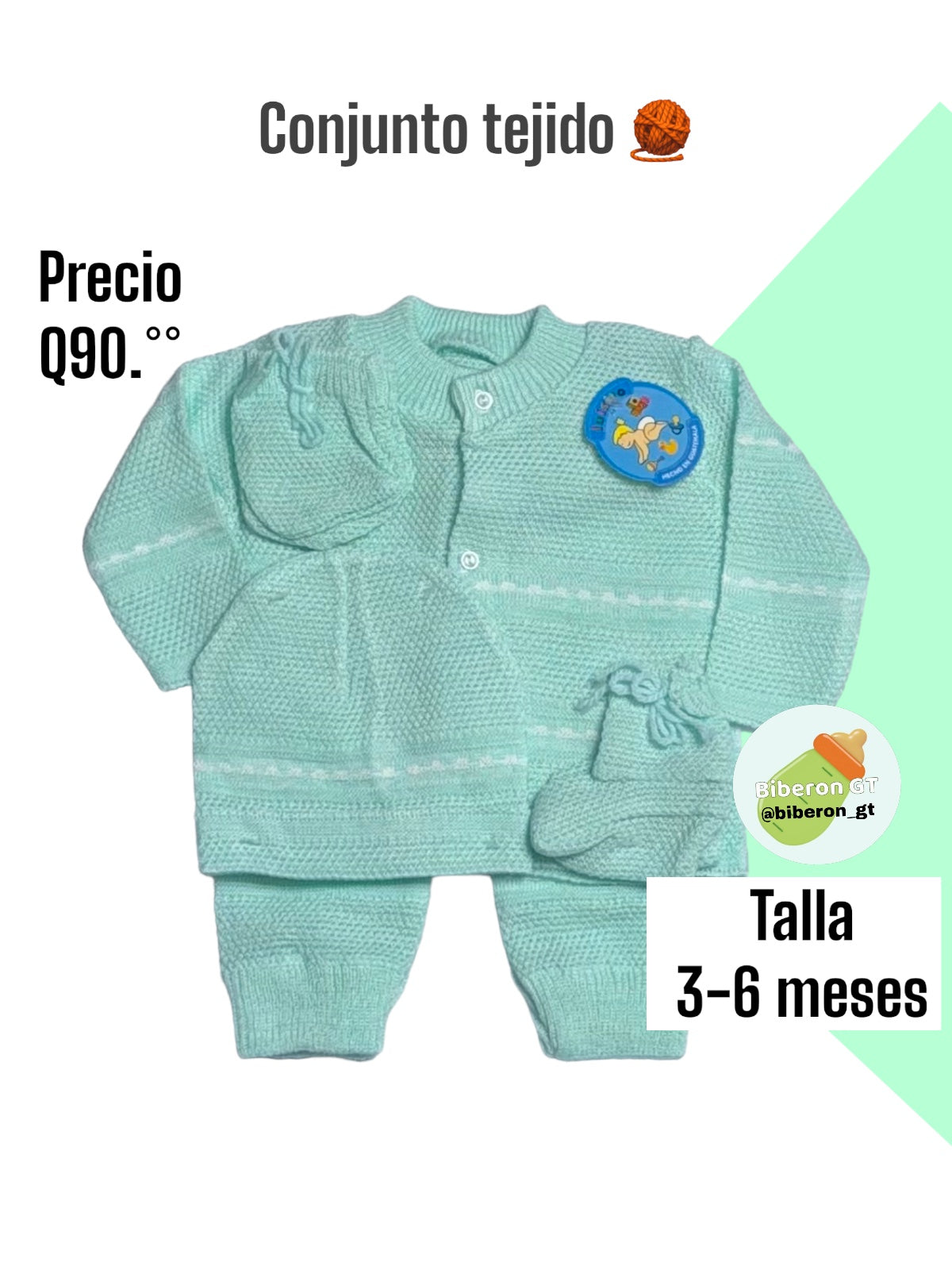 Conjunto tejido de 5 pzs