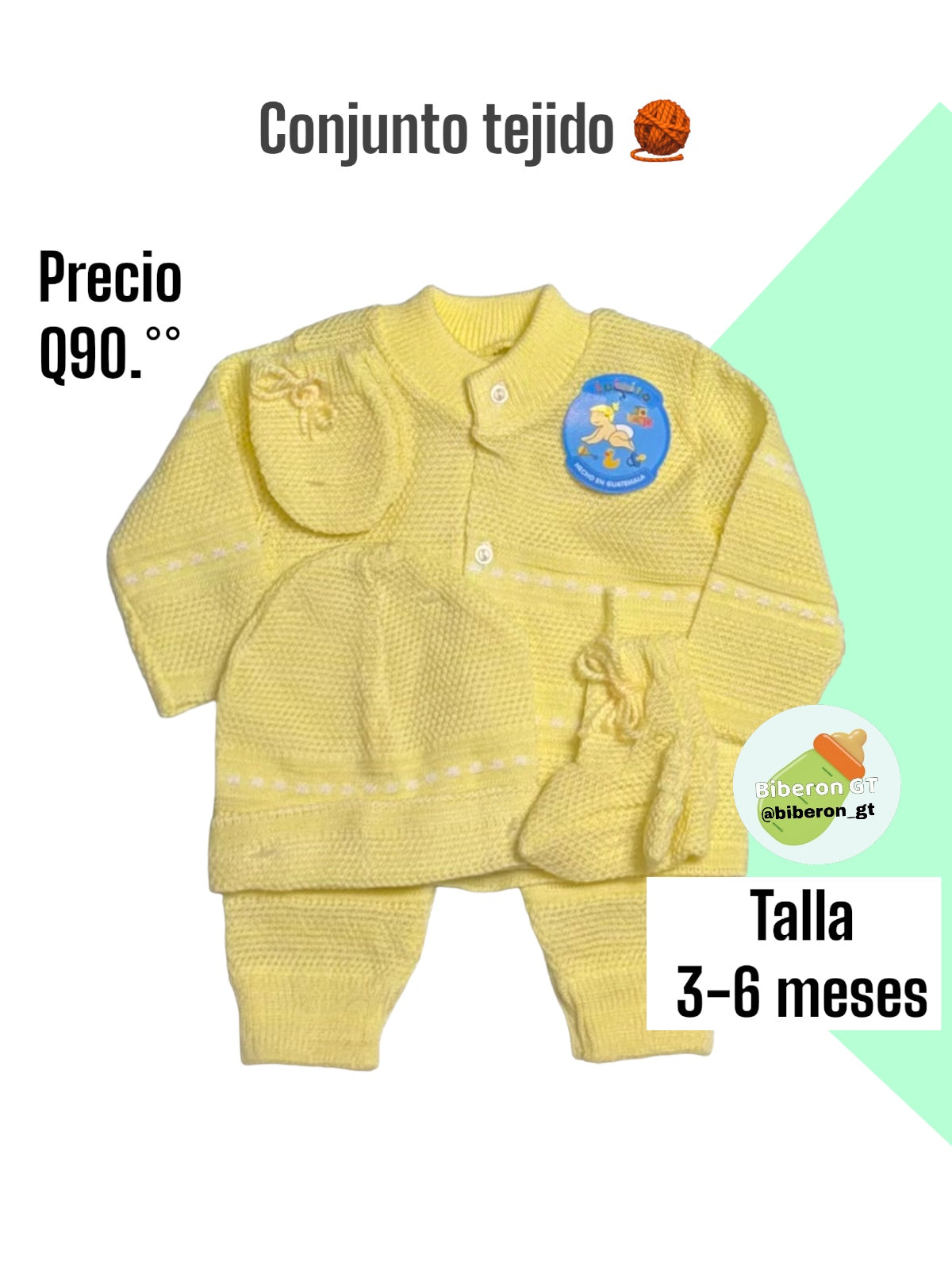 Conjunto tejido de 5 pzs