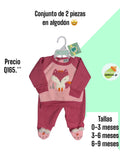 Conjunto semi enguatado - fucsia lobita