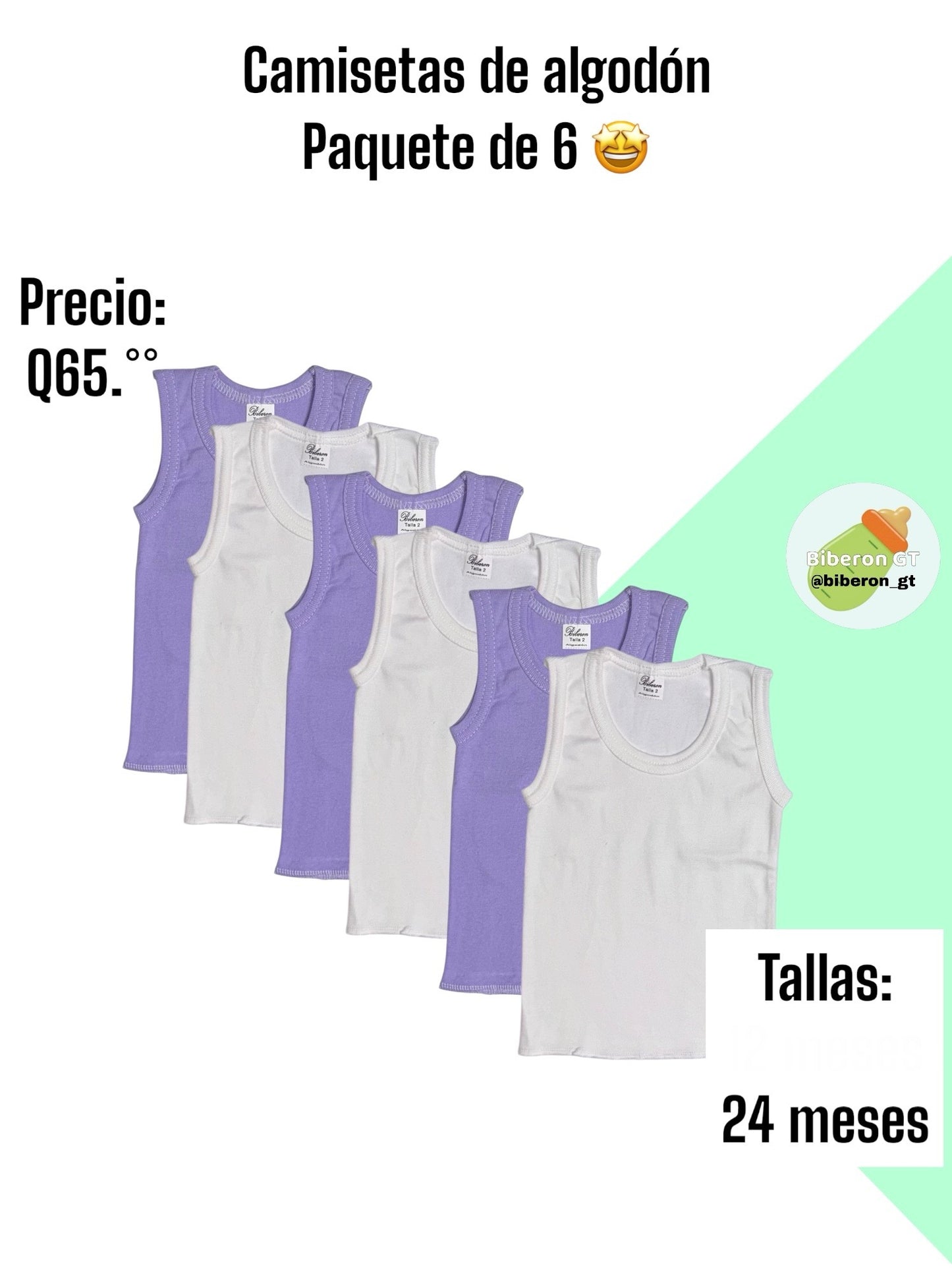 Camisetas moradas lila y blancas