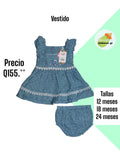 Vestido sin mangas - azul