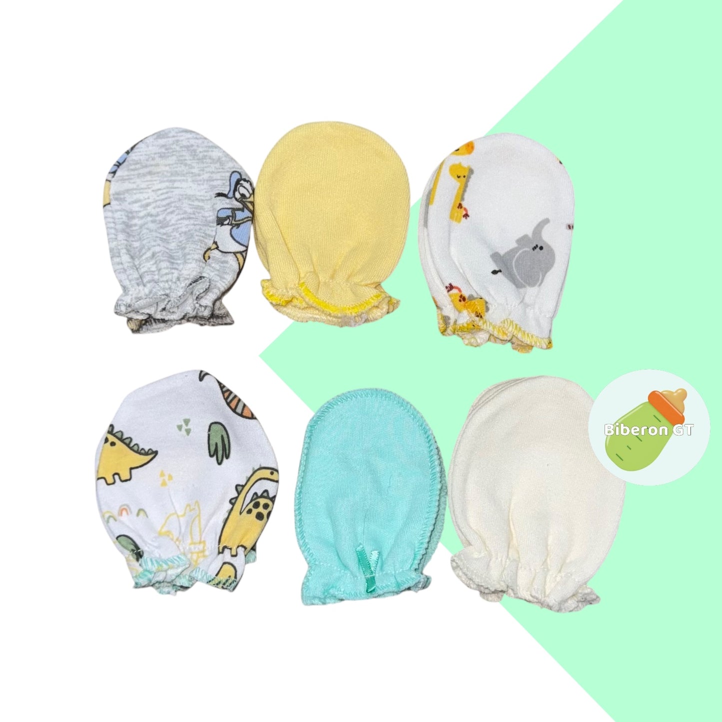 Paq. 6 pares de guantes