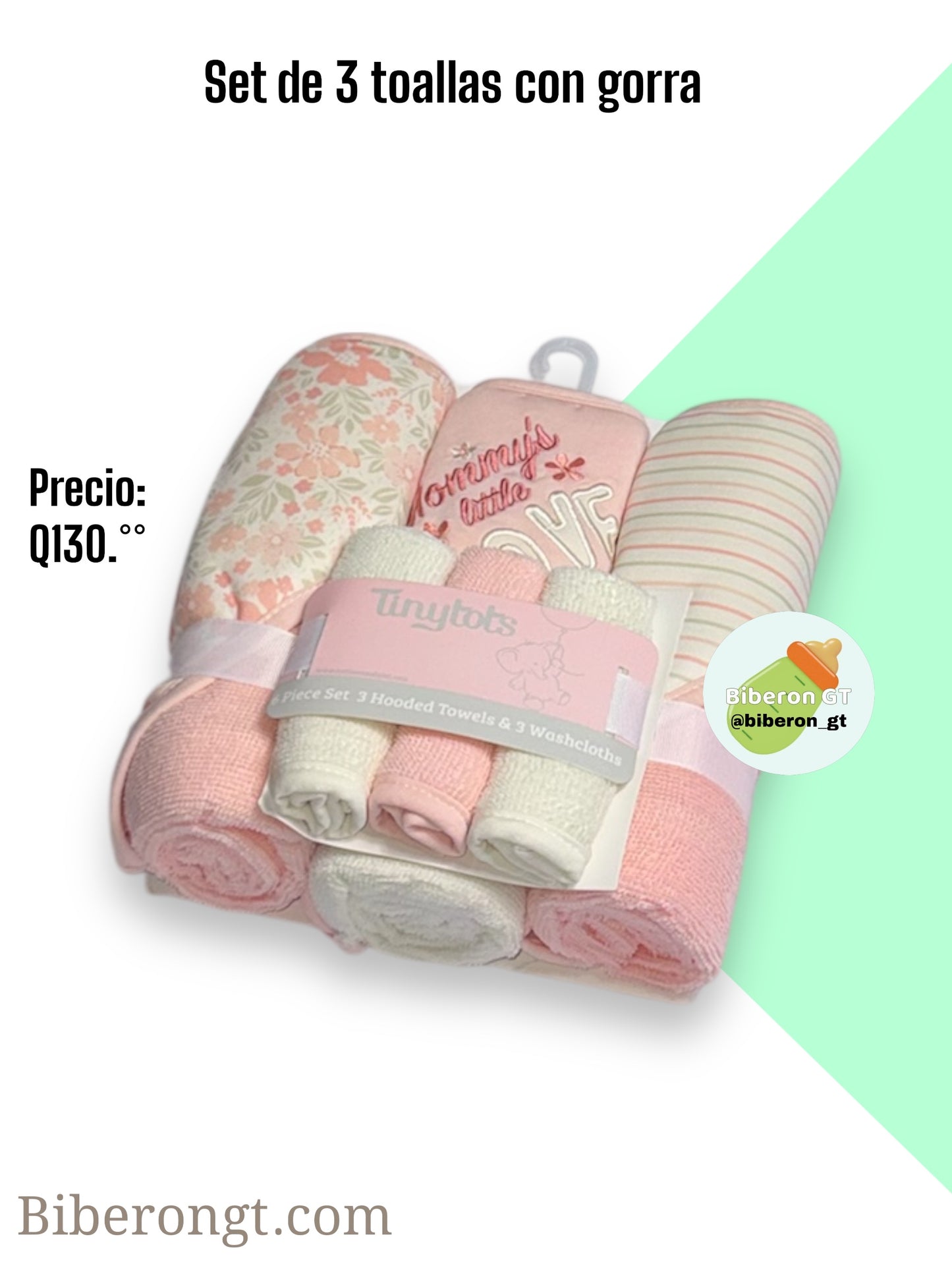 Set de toallas -rosadas