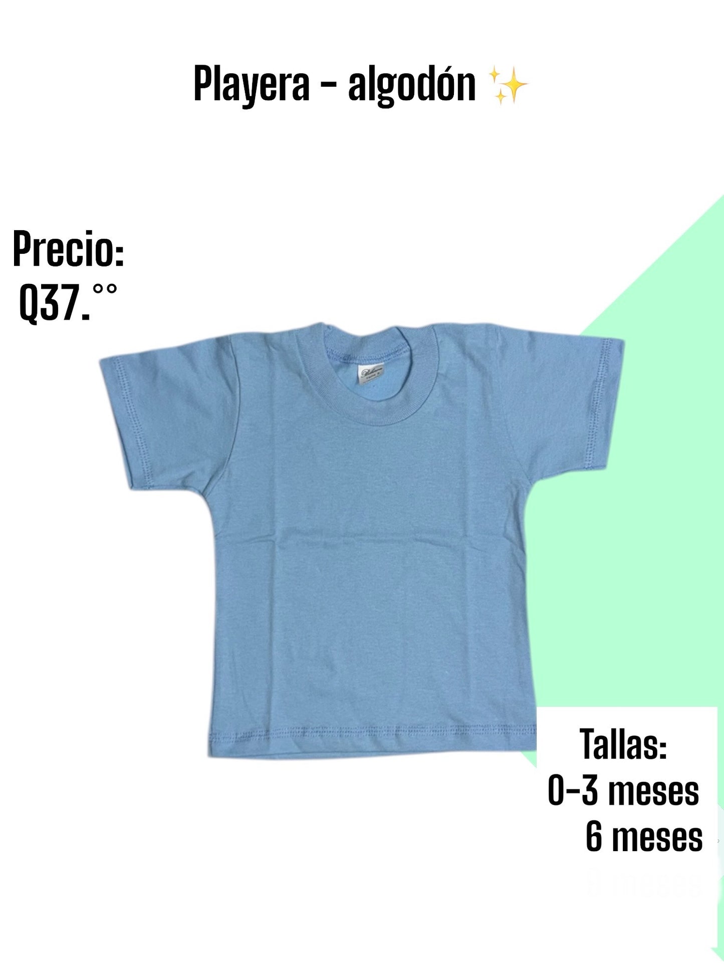 Playera básica - celeste