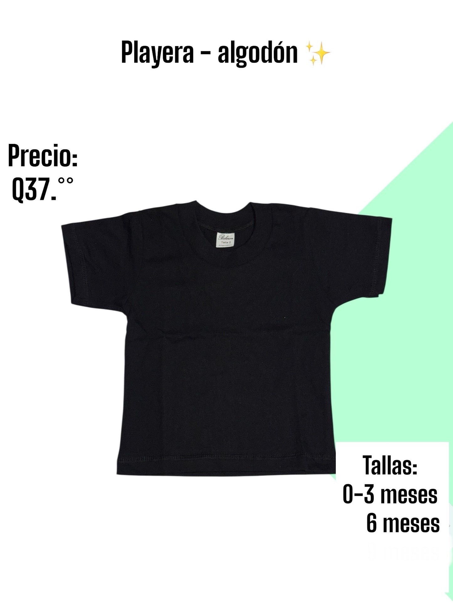 Playera básica - negra