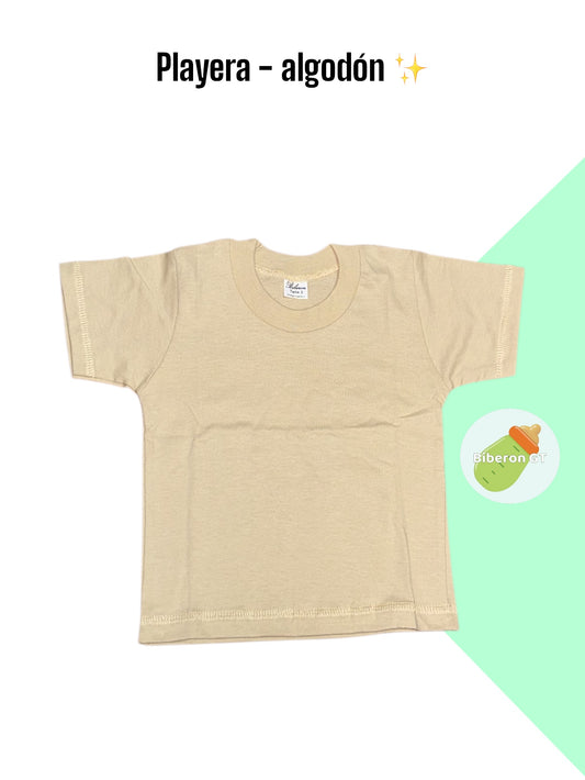 Playera básica - beige