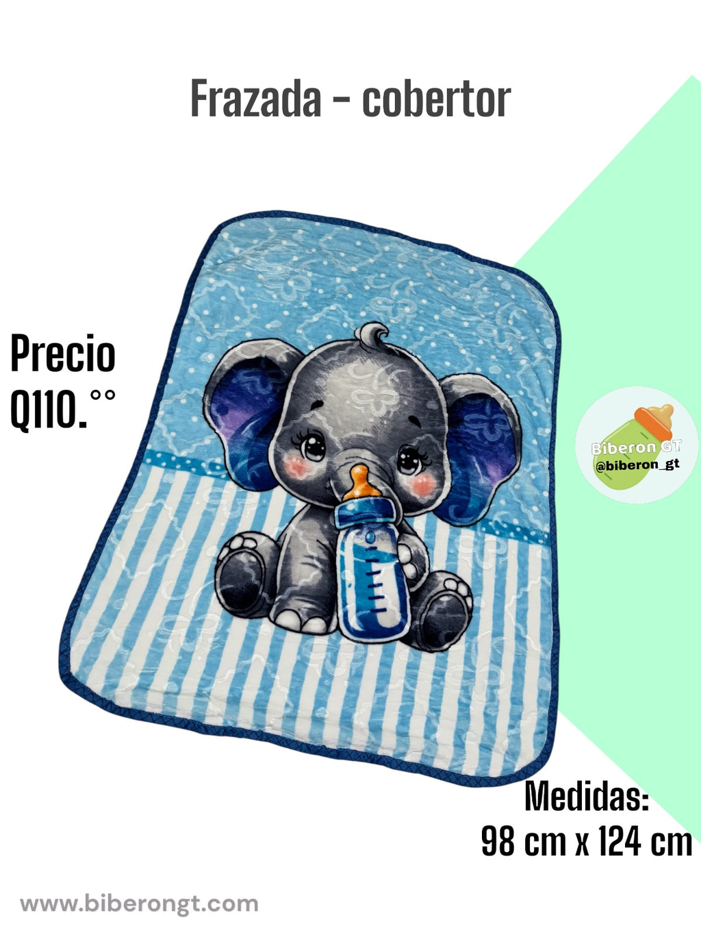 Frazada cobertor - tonalidades de azul