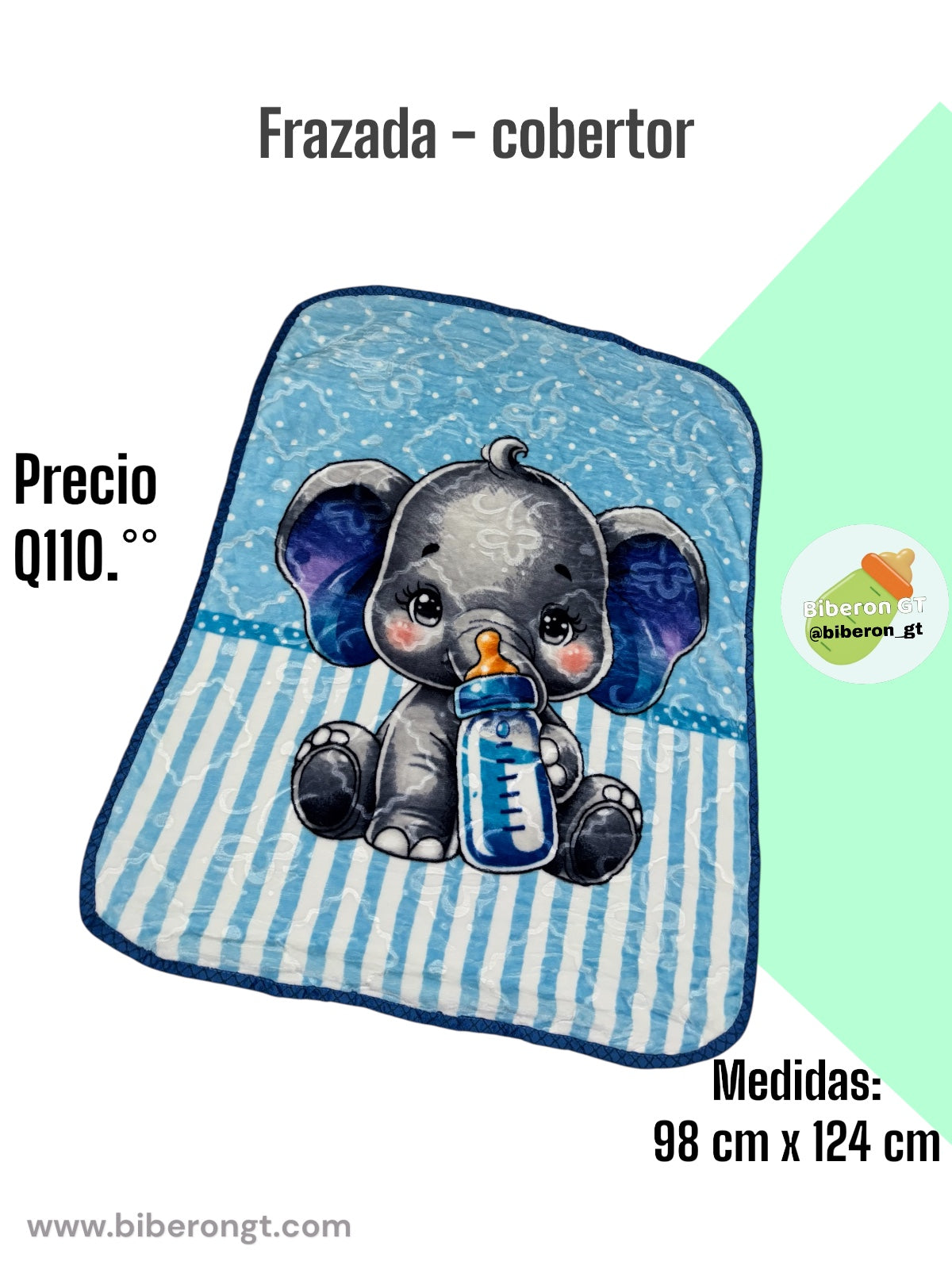 Frazada cobertor - tonalidades de azul