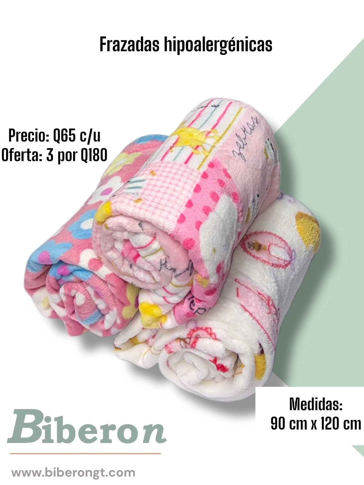 Frazadas fleece - flores, animalitos y ositos