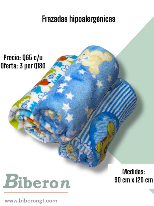 Frazadas fleece - Dinos, osos y animalitos