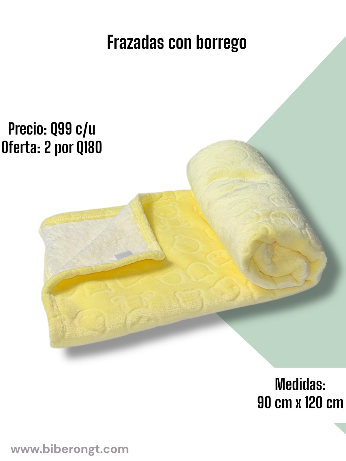 Frazada fleece interior con borrego