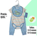 Conjunto de body - celeste de dino