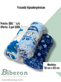 Frazadas fleece - Estampadas - Celeste / azul