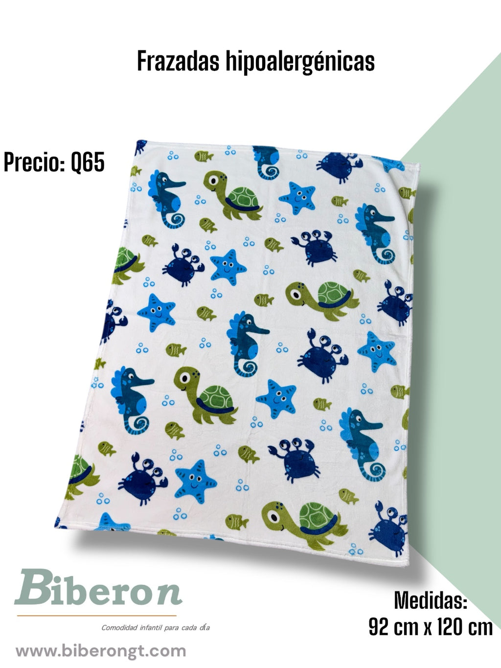 Frazadas fleece - Estampadas - Celeste / azul