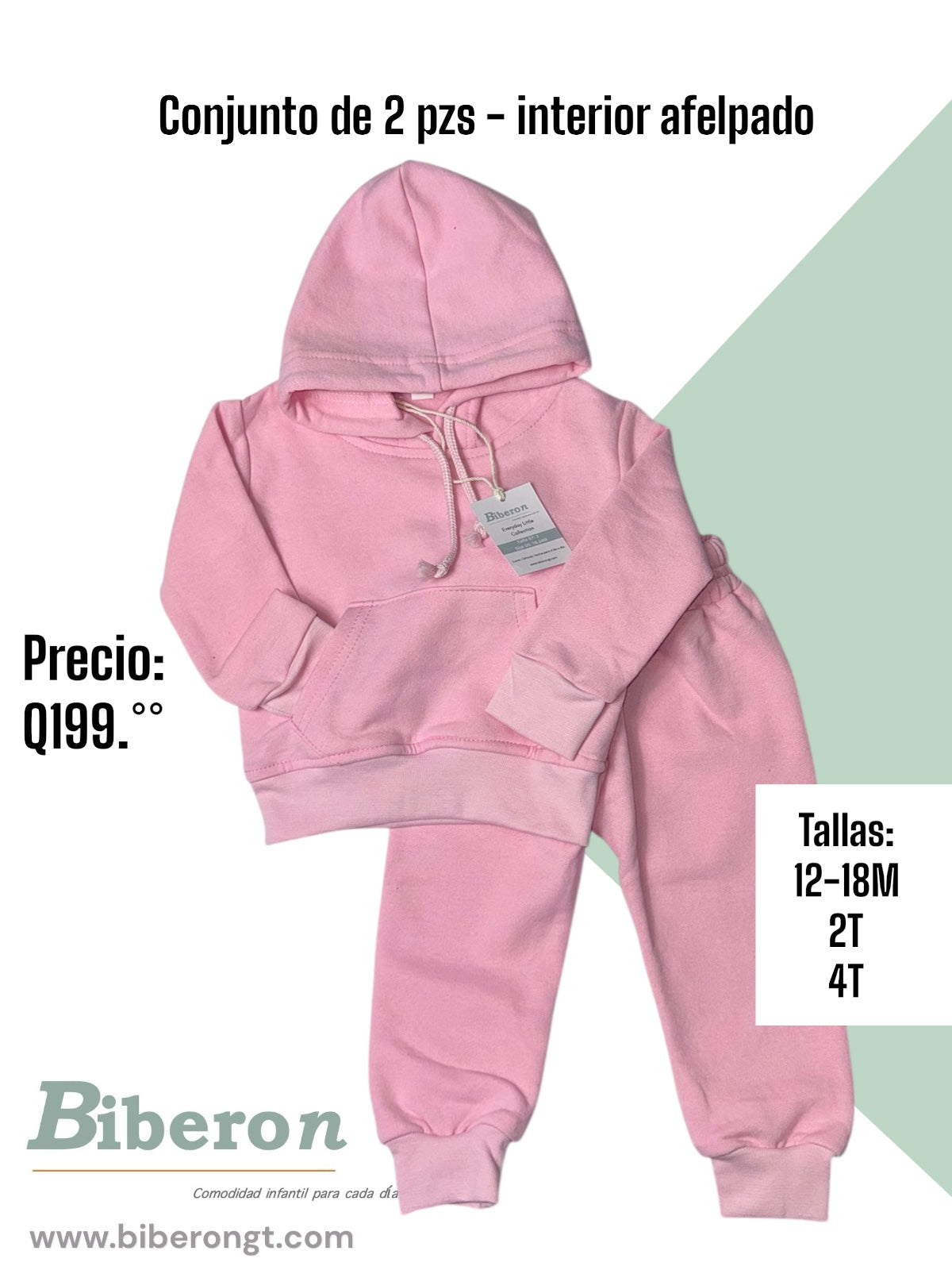 Conjunto de 2 pzs - interior afelpado