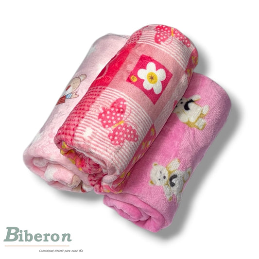 Frazadas fleece - Estampadas para niña