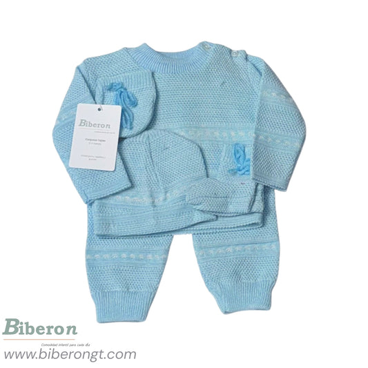 Conjunto tejido - 5 pzs