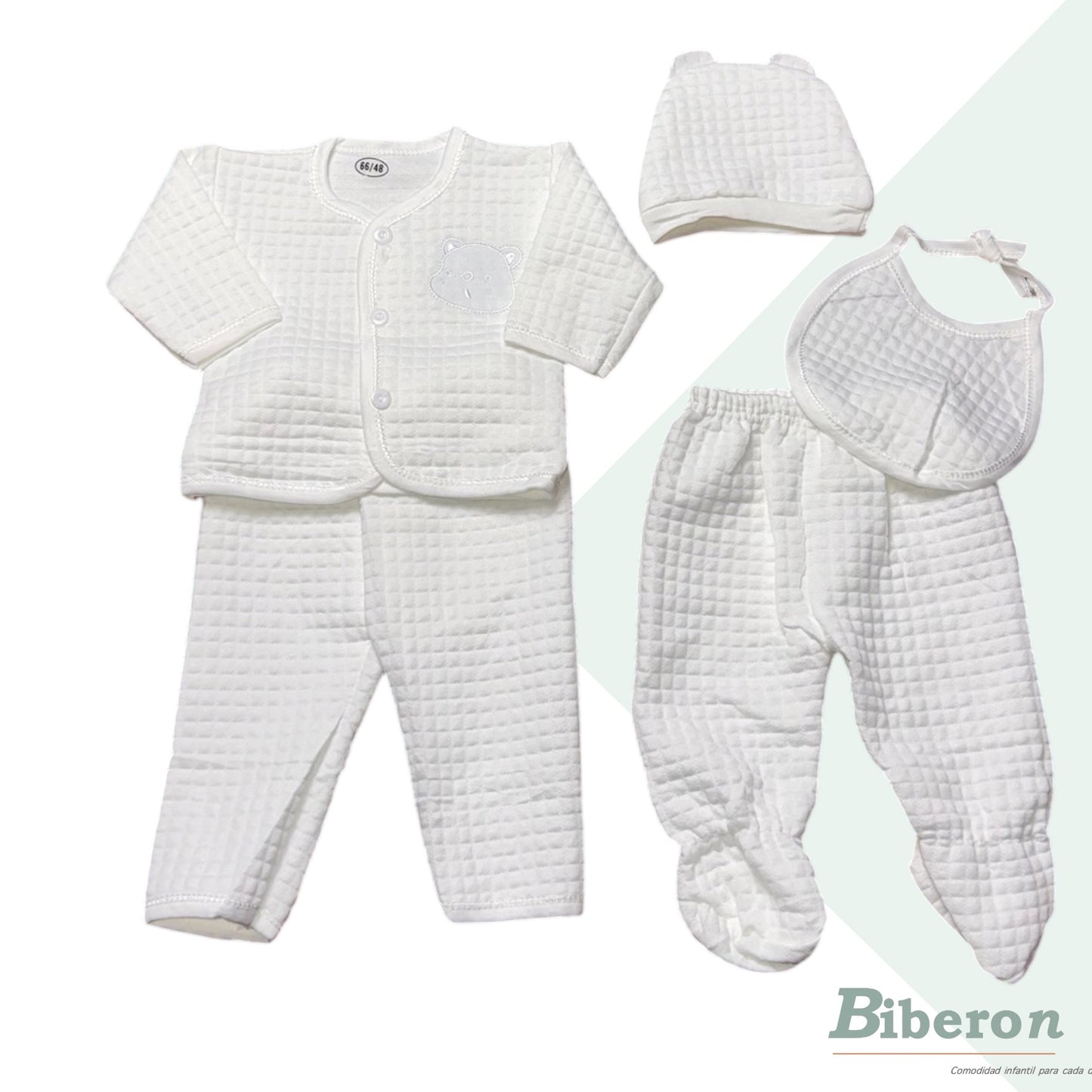 Conjunto semi enguatado -de osito