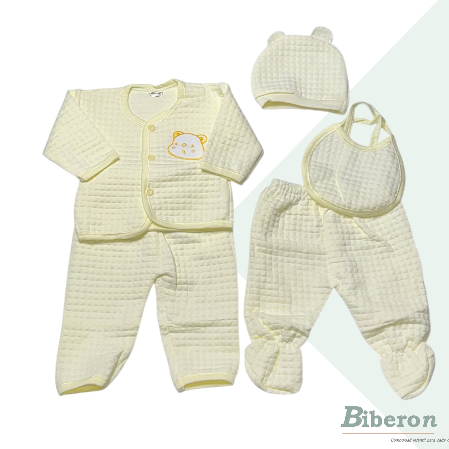 Conjunto semi enguatado -de osito