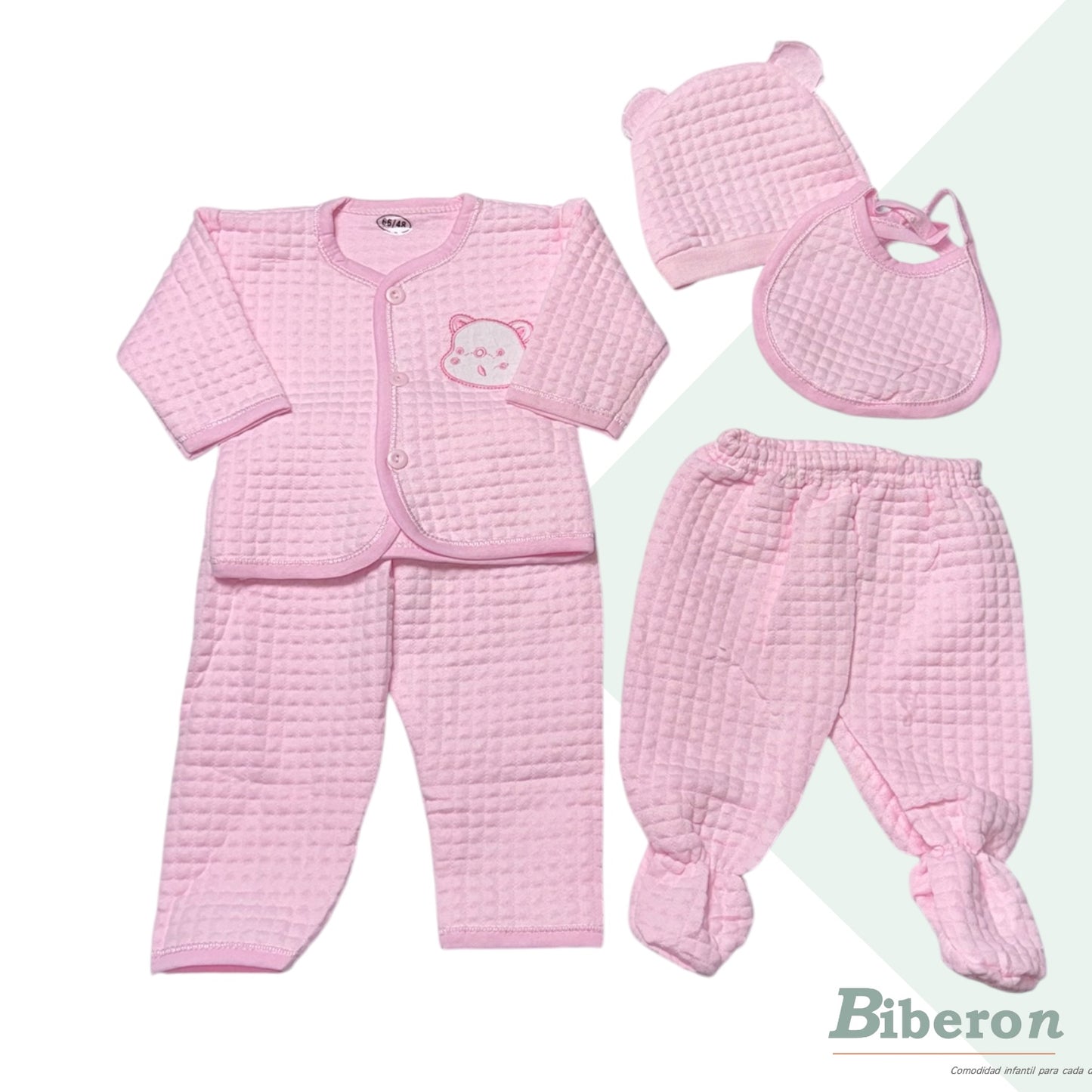 Conjunto semi enguatado -de osito